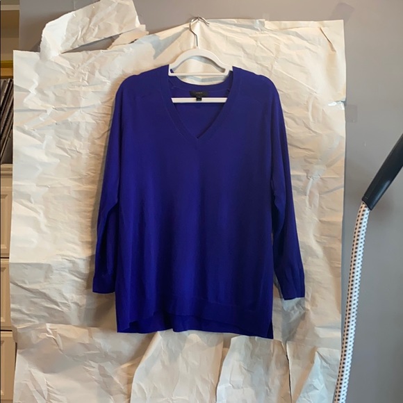 J.Crew merino wool V-Neck Sweater L - Picture 3 of 8